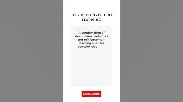 What is Deep Reinforcement Learning #Shorts