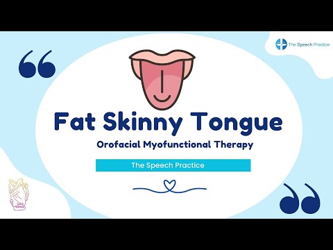 Fat Skinny Tongue OMFT #myofunctionaltherapy #speech #tongue