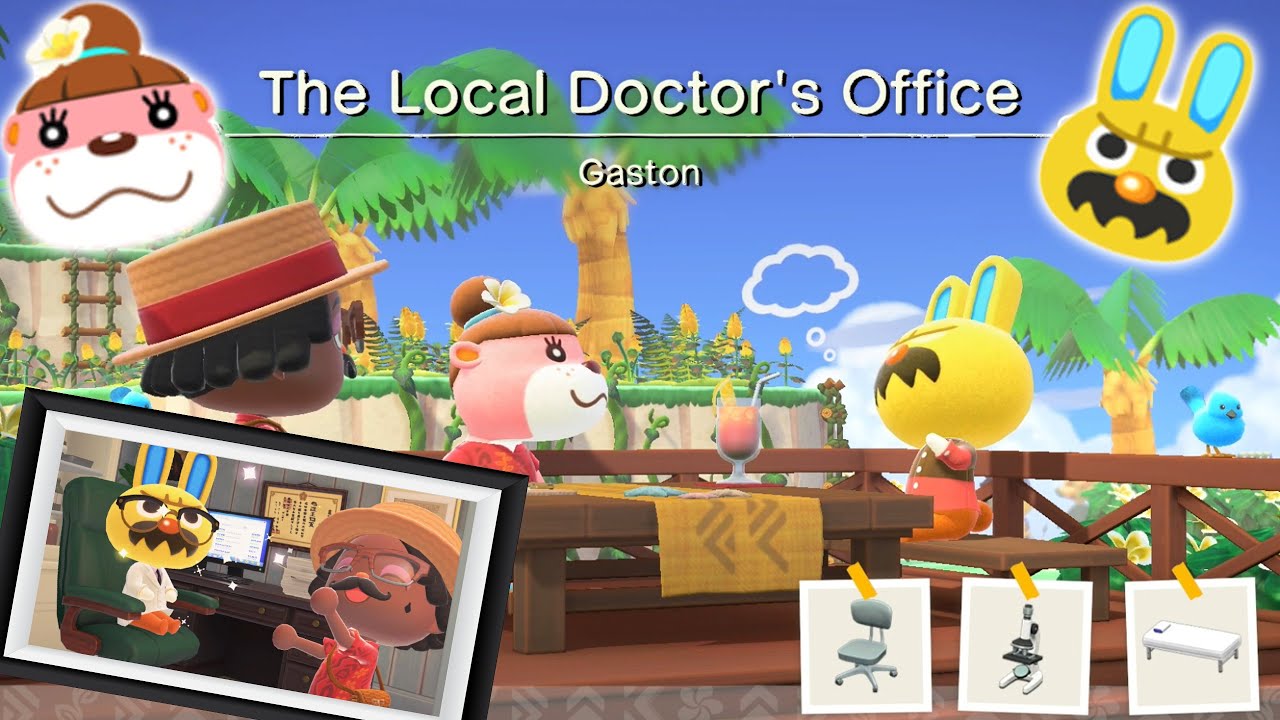 CheckUps With Dr. Gaston! ACNH Happy Homes DLC YouTube