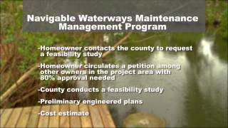 Navigable Waterways Maintenance Management Program
