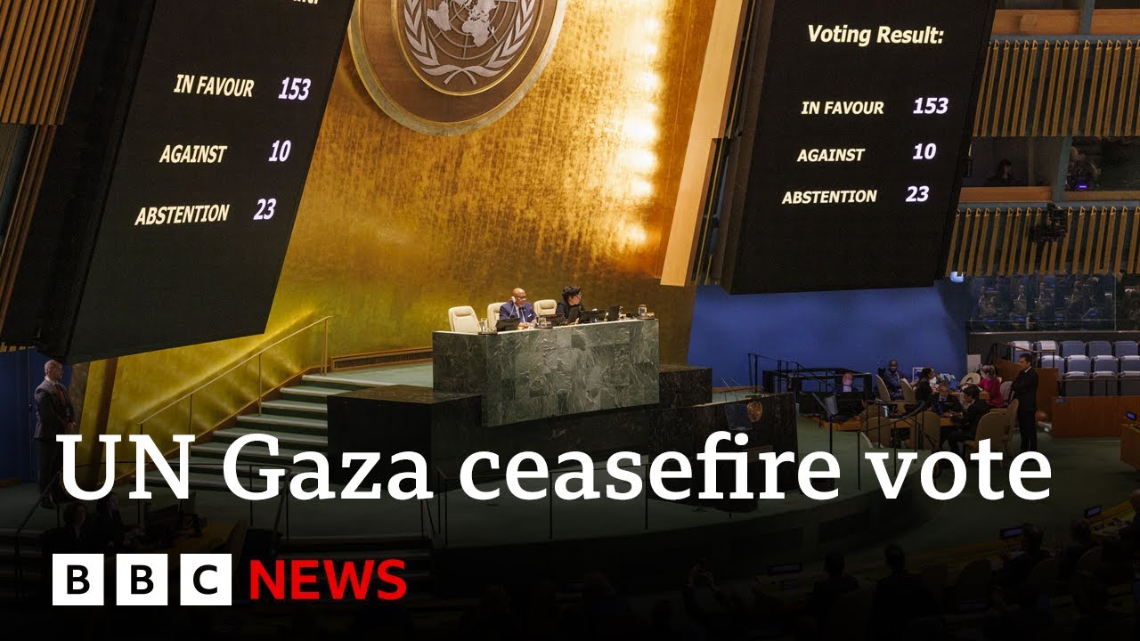 UN General Assembly demands immediate Gaza ceasefire – BBC News