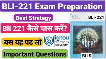 BLI-221 Term End Exam Preparation Strategy || How to pass bli 221 exam | Bli 221 Important Questions