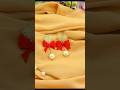 Making earrings for the first time 😱/art and craft.#shorts