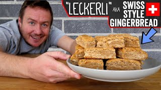Homemade Leckerli Recipe - Swiss style gingerbread!