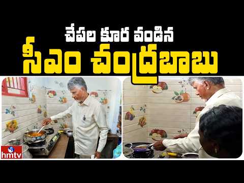 చేపల కూర వండిన సీఎం చంద్రబాబు | Jordar News | hmtv - HMTVNEWS