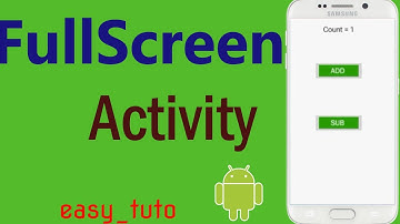Fullscreen Activity | Android Studio Tutorial (Beginners) HD | All About Android