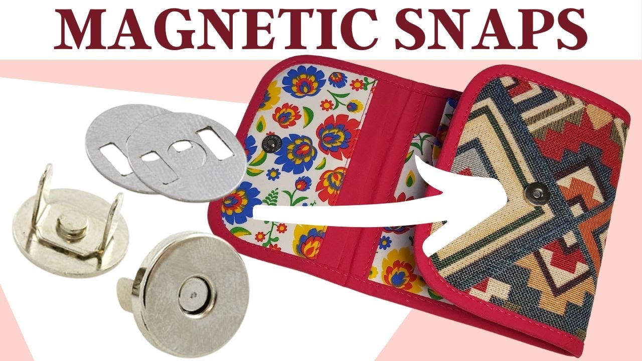 Attach a magnetic snap to your bag
