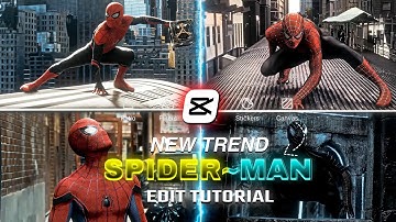 full spiderman trend edit tutorial on capcut | capcut edit tutorial