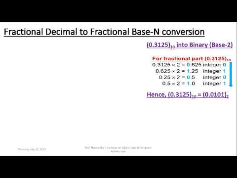 Conversion of Decimal to any other number system - YouTube