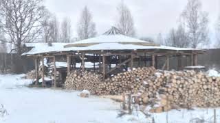 Глиночурка. Заготовка дров на стены