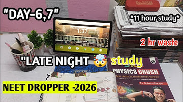 Day 07 📚 Covering My Neet Syllabus In 100 days #neetpreparation #neet2026 #backlog