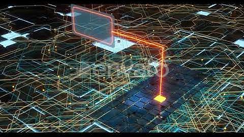Circuit board and current data, data background. | Motion Graphics - Envato elements
