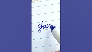 Jay - Beautiful name in Cursive writing | Cursive writing for beginners | #shorts
