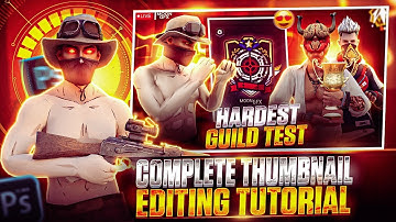 Complete Thumbnail EDITING Tutorial In Pscc