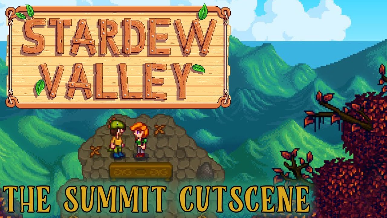 Stardew Valley The Summit Ending Cutscene with Leah. YouTube