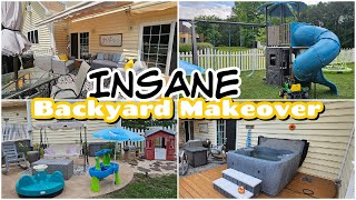 New! Insane Backyard Transformation | Summer Clean With Me 2024 | DIY Patio Makeover on a Budget