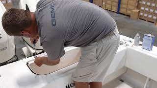How to Install a new Livewell Lid with GEMLUX Compression Latch & Friction Hinges