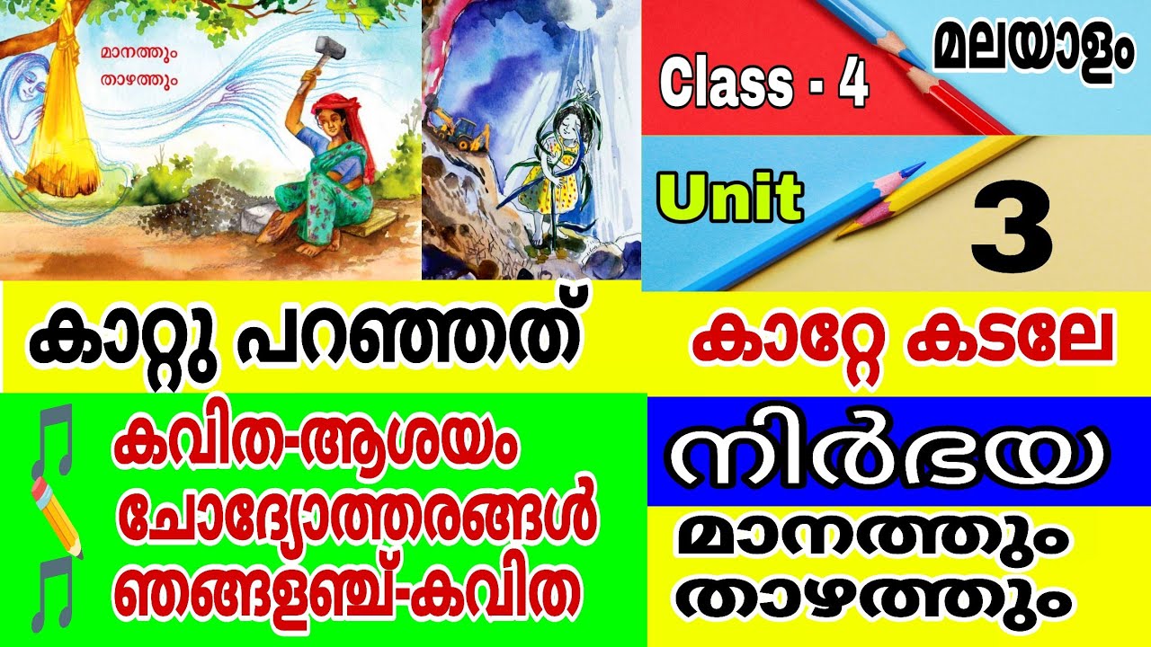 കാറ്റു പറഞ്ഞത്/നിർഭയ/UNIT 3/കാറ്റേ കടലേ/മാനത്തും താഴത്തും/Full activitie/STD 4/മലയാളം 