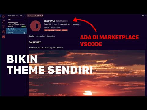 CARA MEMBUAT THEMA VISUAL STUDIO CODE MARKETPLACE