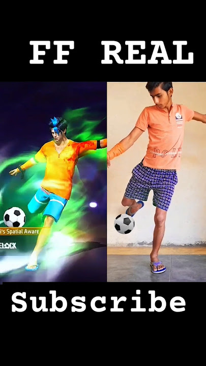 Free fire football emote in real life 🥰 #shortsfeed #freefire
