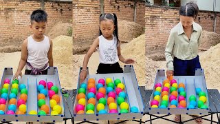 Puzzle sort ball play out side home solve and challenge