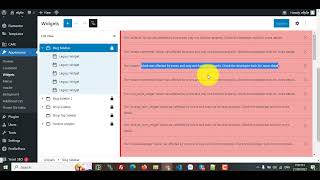 Fix Widget WP Error:  block was affected by errors and may not function properly.
