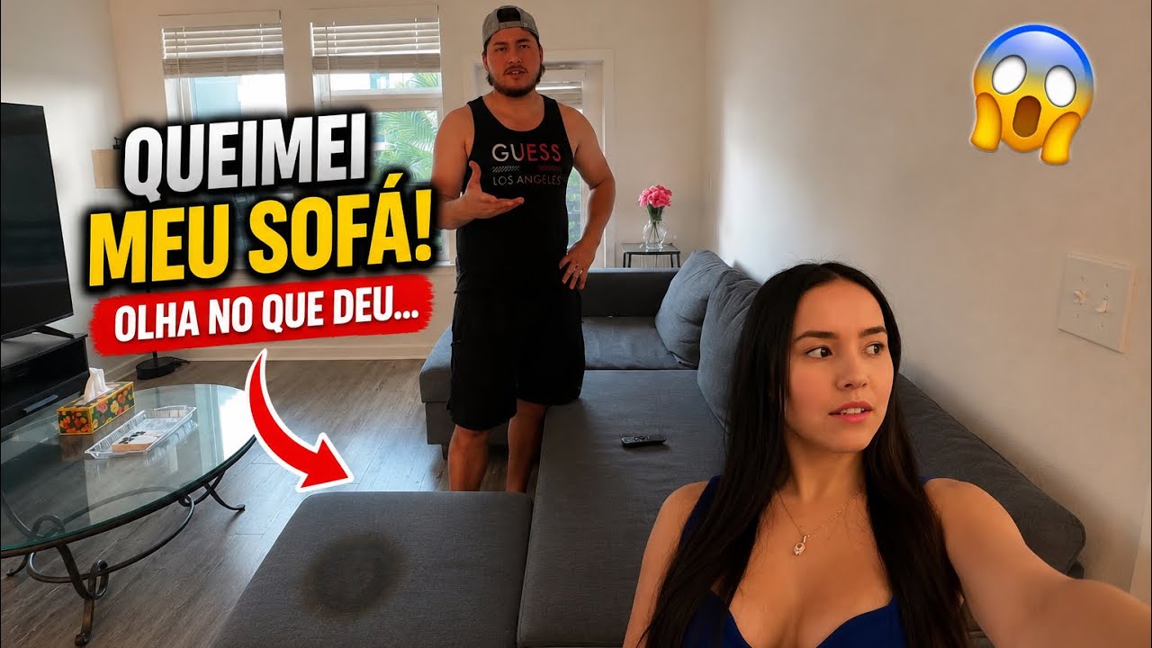 Olha o que aconteceu com meu sofá 😳