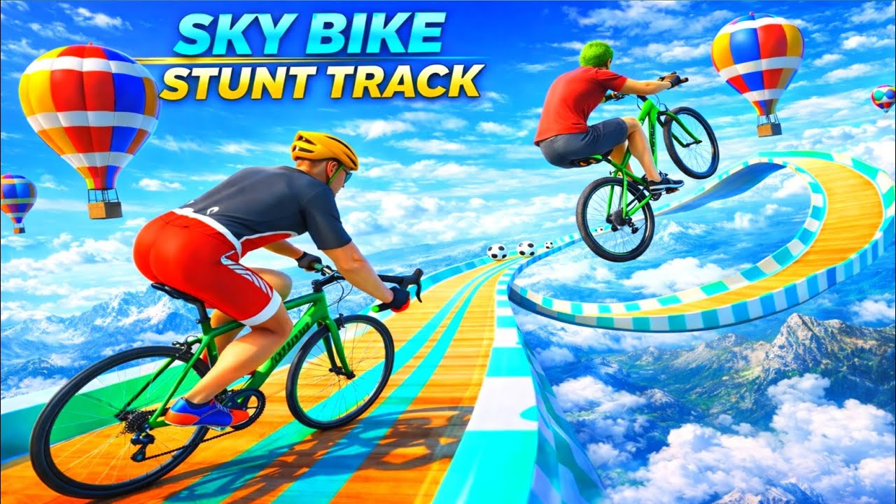 Cycle Stunt 3D Racing Game | Impossible Cycle Stunt Gameplay Video | Stunt Games 