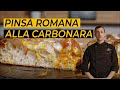 Come fare la PINSA ROMANA alla CARBONARA! (in 4K)