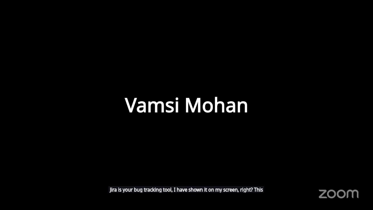 Manual Testing and Selenium Automation @ 10:30 AM by Mr.Vamshi Mohan