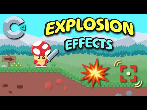 How to Add Explosions, Screen Shake & Rockets in Construct 3 | Create Cannons!