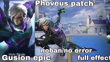 Gusion venom script noban no error (phoveus patch)