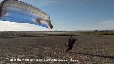 Paramotor take-off and landing