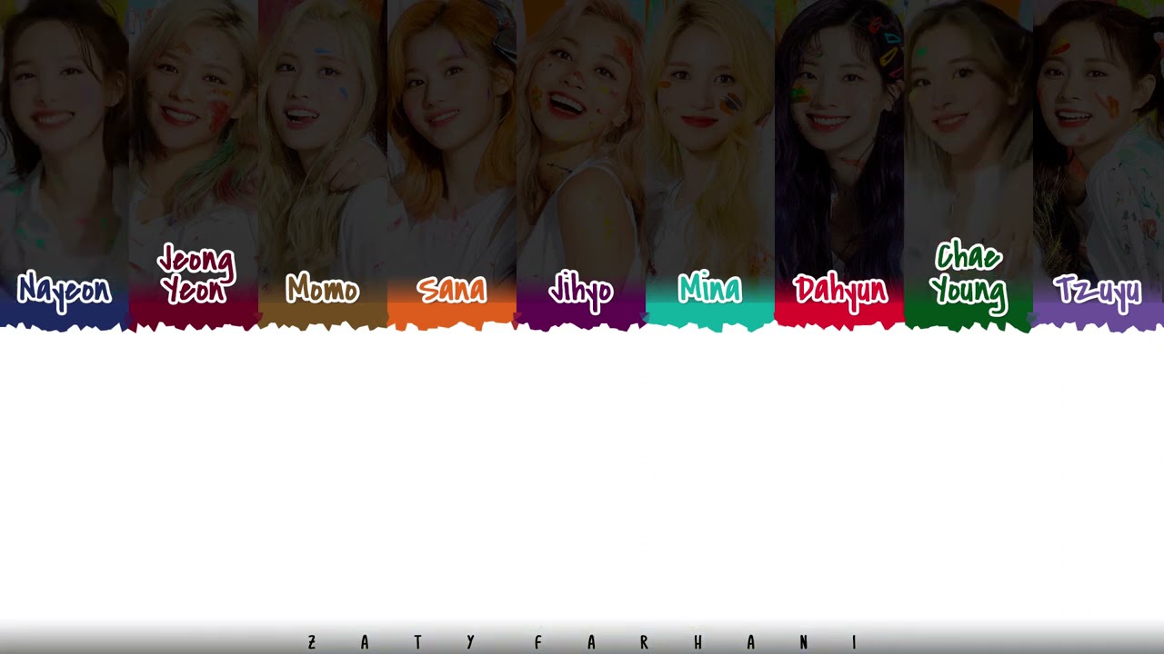 TWICE FANFARE COLOR CODED LYRICS