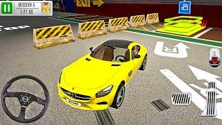 Multi Level 7 Car Parking Simulator - Yellow Supercar - Android Gameplay screenshot 5