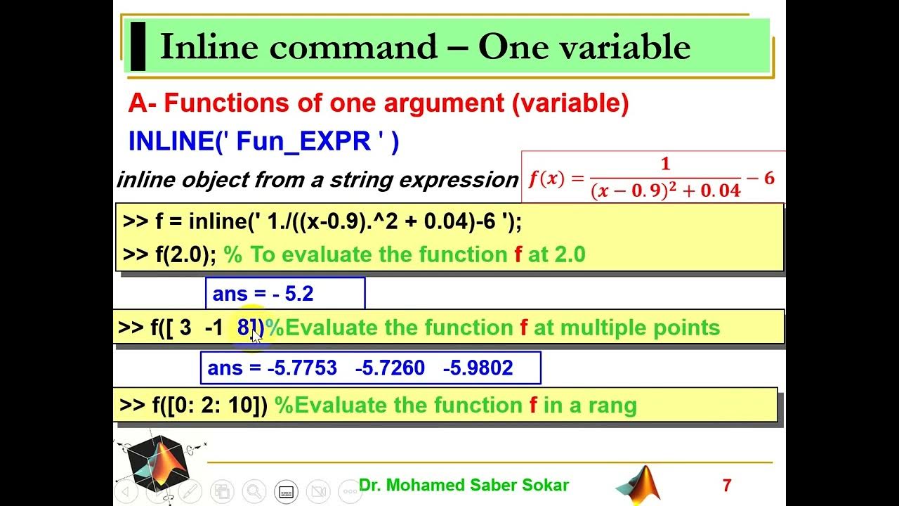 Session08 Introduction to Matlab Function Part I - YouTube