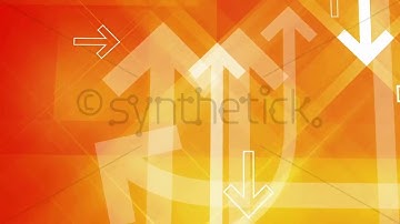Stock video. Arrows background. Loop between 6 seconds to 41 seconds. Yellow, orange, white.