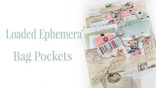 Loaded Ephemera Bag Pockets ~ Flip Through ~ Etsy Stock
