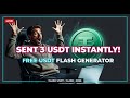 I tested a free USDT flash generator — here’s how fast it sent TRC20 USDT!