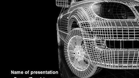 Car Modeling PowerPoint Template by PoweredTemplate.com