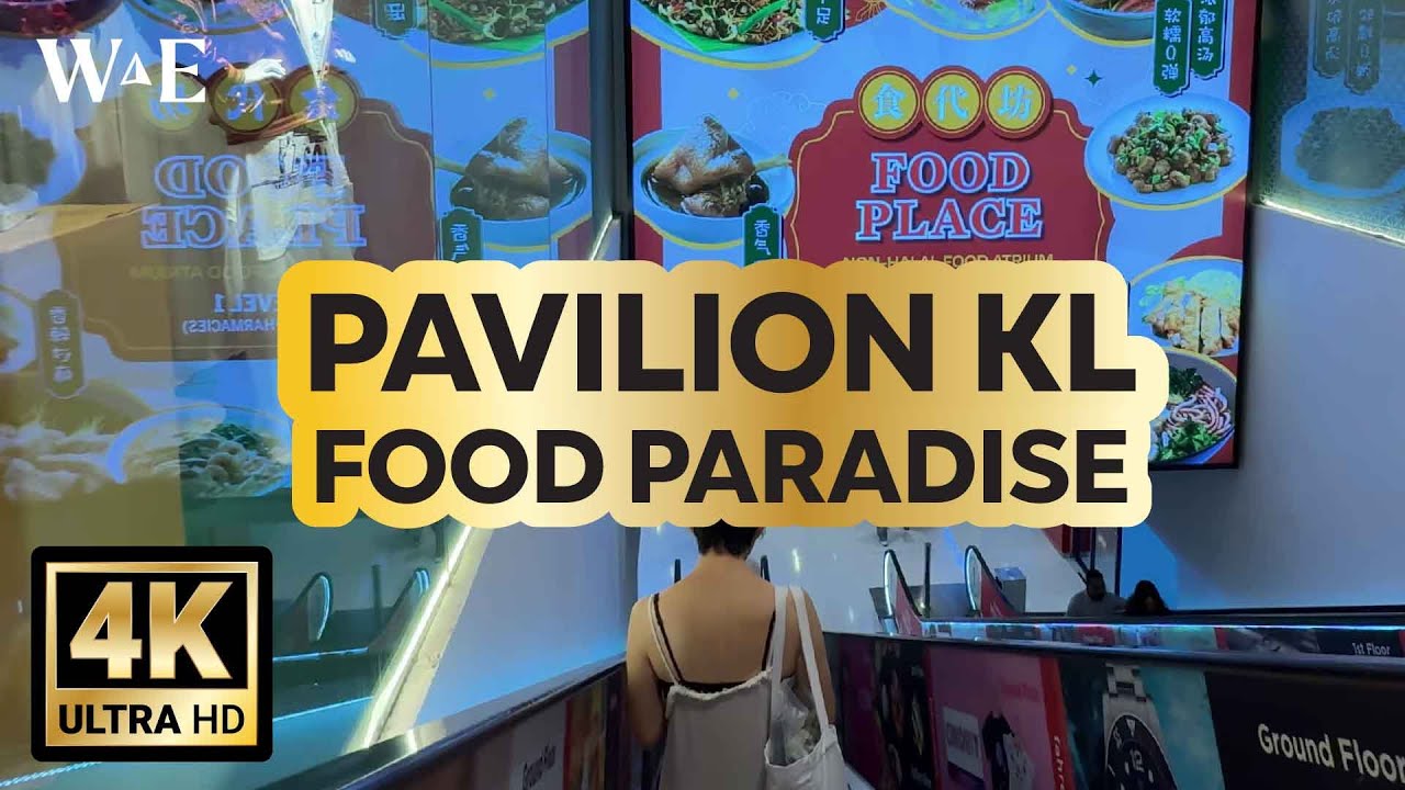 Taste of Malaysia & Beyond: Pavilion KL Food Court 4K Walking Tour [Relaxing ASMR]