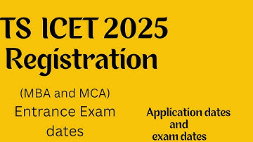 TS ICET Application dates 2025||MCA MBA|TS ICET Entrance Exam 2025 After Degree which course is best