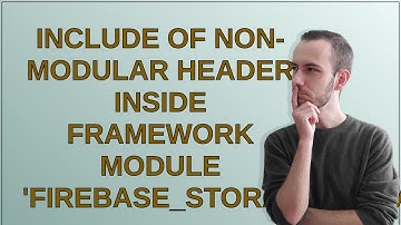 Include of non-modular header inside framework module 