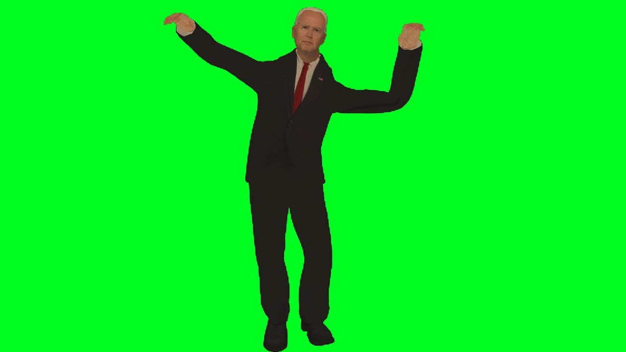 Joe Biden dancing green screen