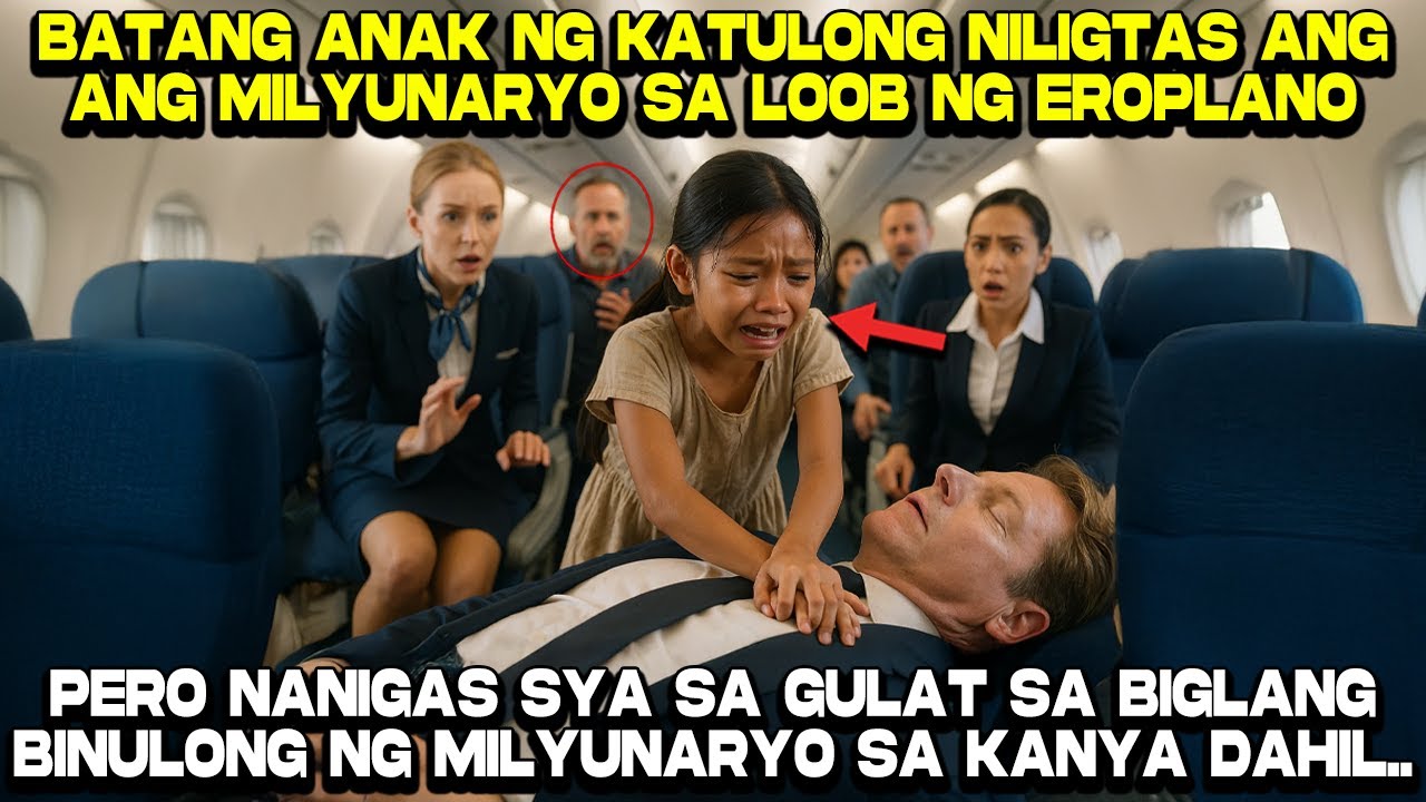 Batang Anak ng Katulong Niligtas ang Milyunaryo sa Loob ng Eroplano, Pero...