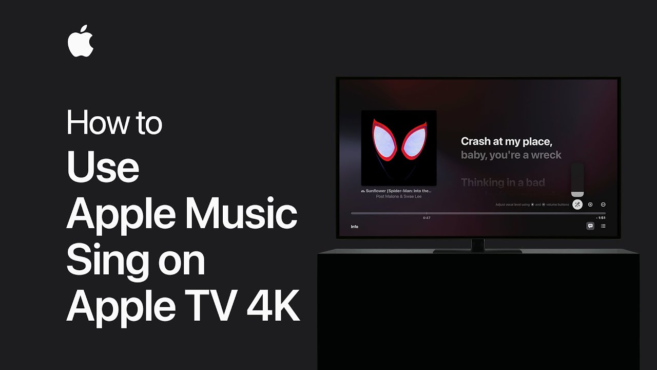 How to use Apple Music Sing on Apple TV 4K | Apple Support - YouTube