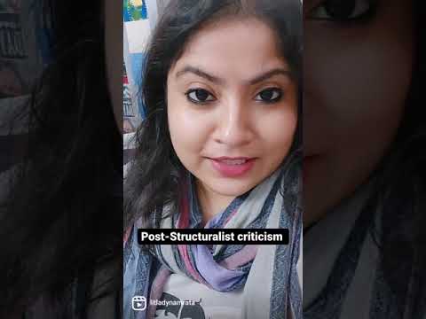 Post-structuralist criticism |