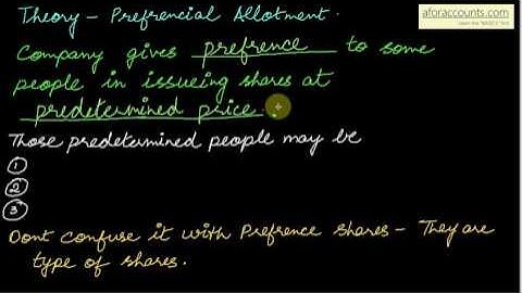 36_PREFERENTIAL ALLOTMENT - Theory