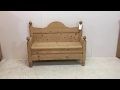 Pine Bench Made From An Old Sleigh Bed - Pinefinders Old Pine Furniture Warehouse Pine Bench Made From An Old Sleigh Bed - Pinefinders Old Pine Furniture Warehouse