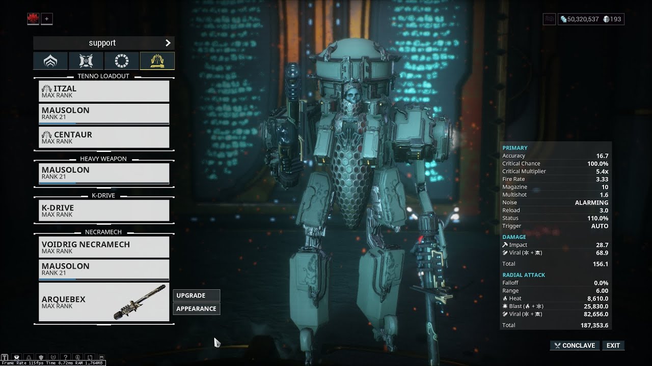 Solo Necramech mod farming T1 - T3 no opening of vaults 